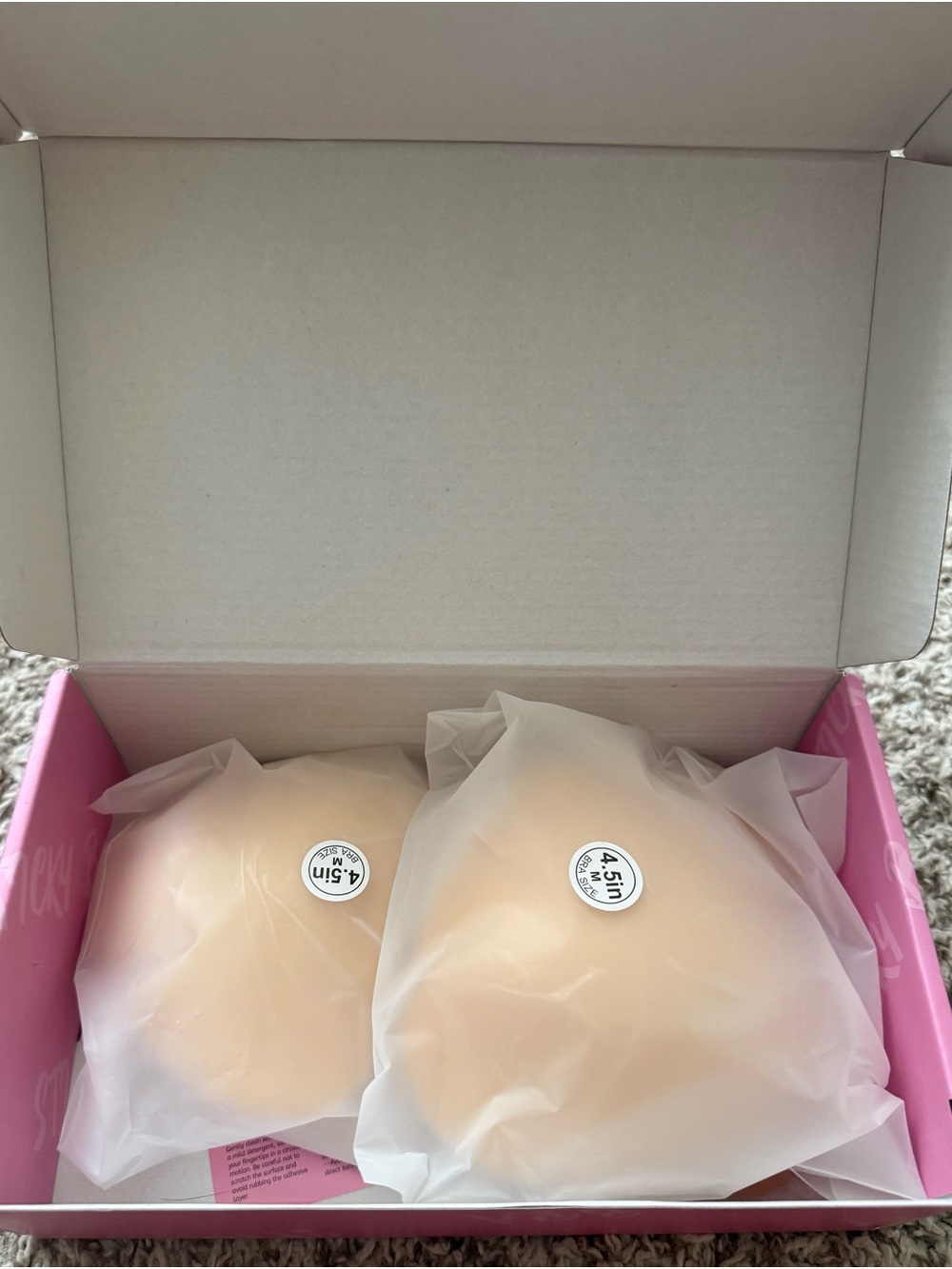 NWT Sticky Bra Double-Sided Push Up Sticky Bra Pads | Four Pad Inserts - Picture 3 of 3